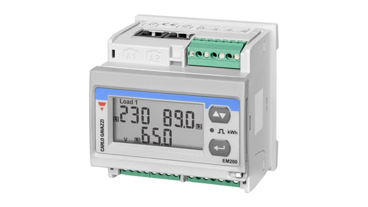 Carlo Gavazzi 3 Phase LCD Display Energy Meter Code EM27172DMV53X2SX