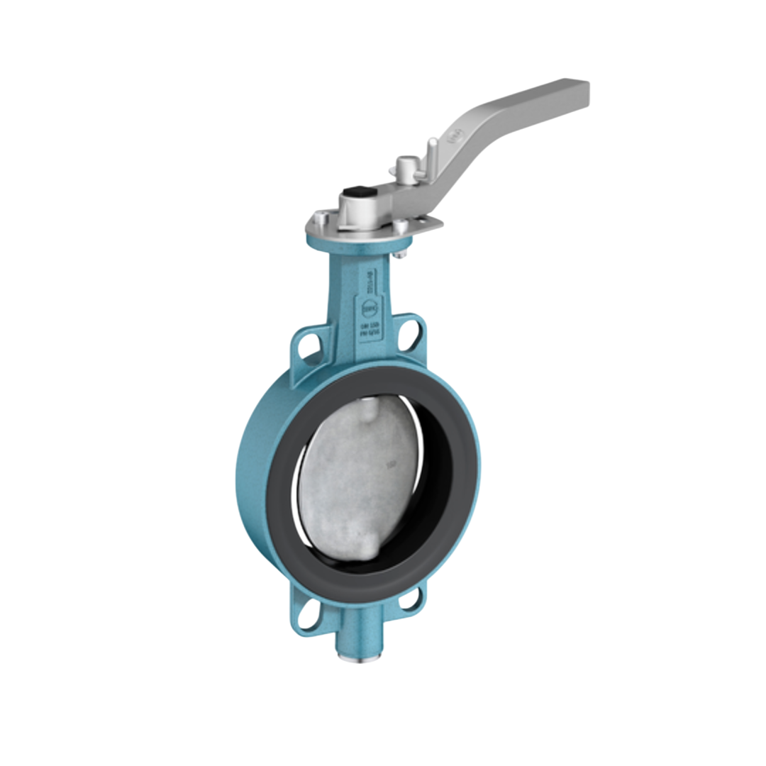 EBRO Butterfly Valve Wafer Type Z011-AS GD-AlSi9Cu3 Aluminiumalloy 300 DN 12 นิ้ว 16 บาร์