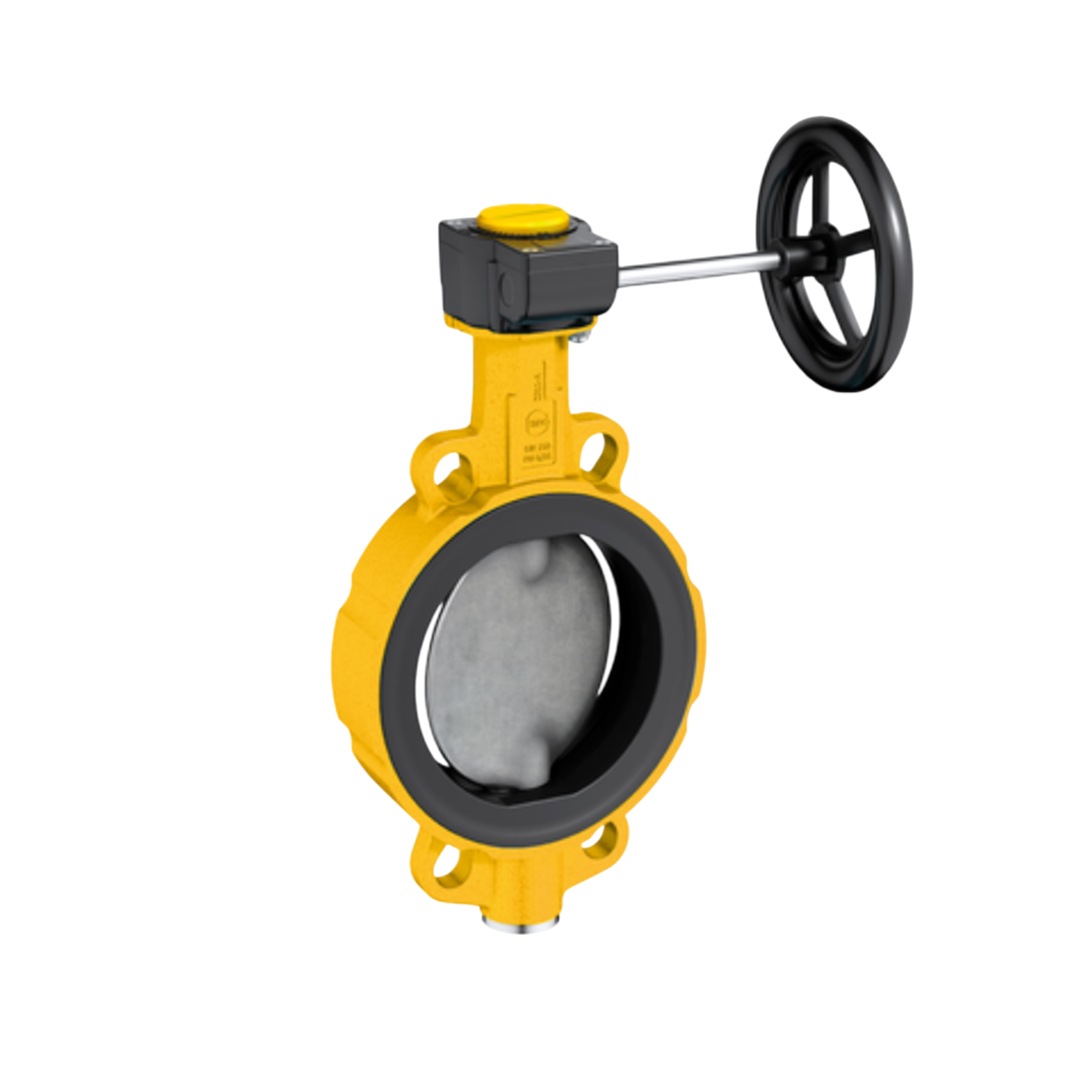 EBRO Butterfly Valve Wafer Type Z011-A Gas G-AlSi9Cu3  Aluminiumalloy 125 DN 5 นิ้ว 16 บาร์