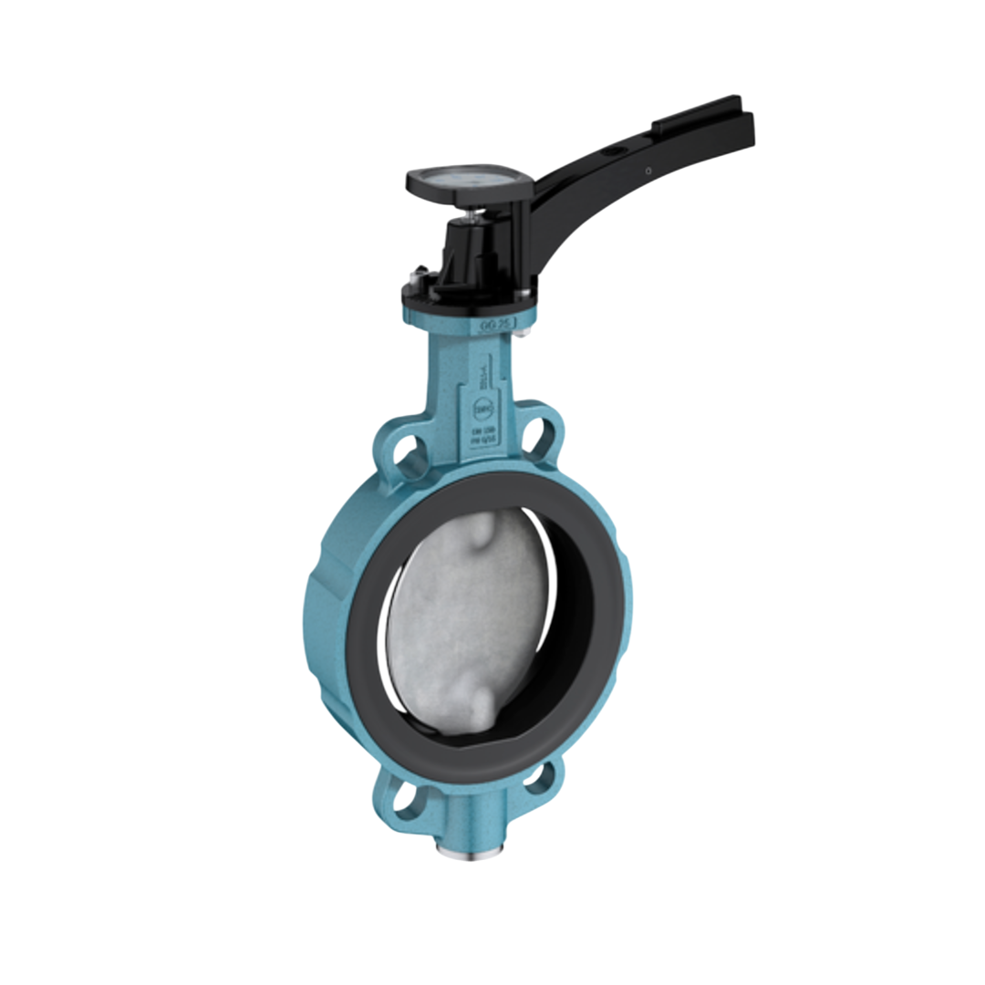 EBRO Butterfly Valve Wafer Type Z011-A therm GG25  Grey Cast Iron 125 DN 5 นิ้ว 16 บาร์