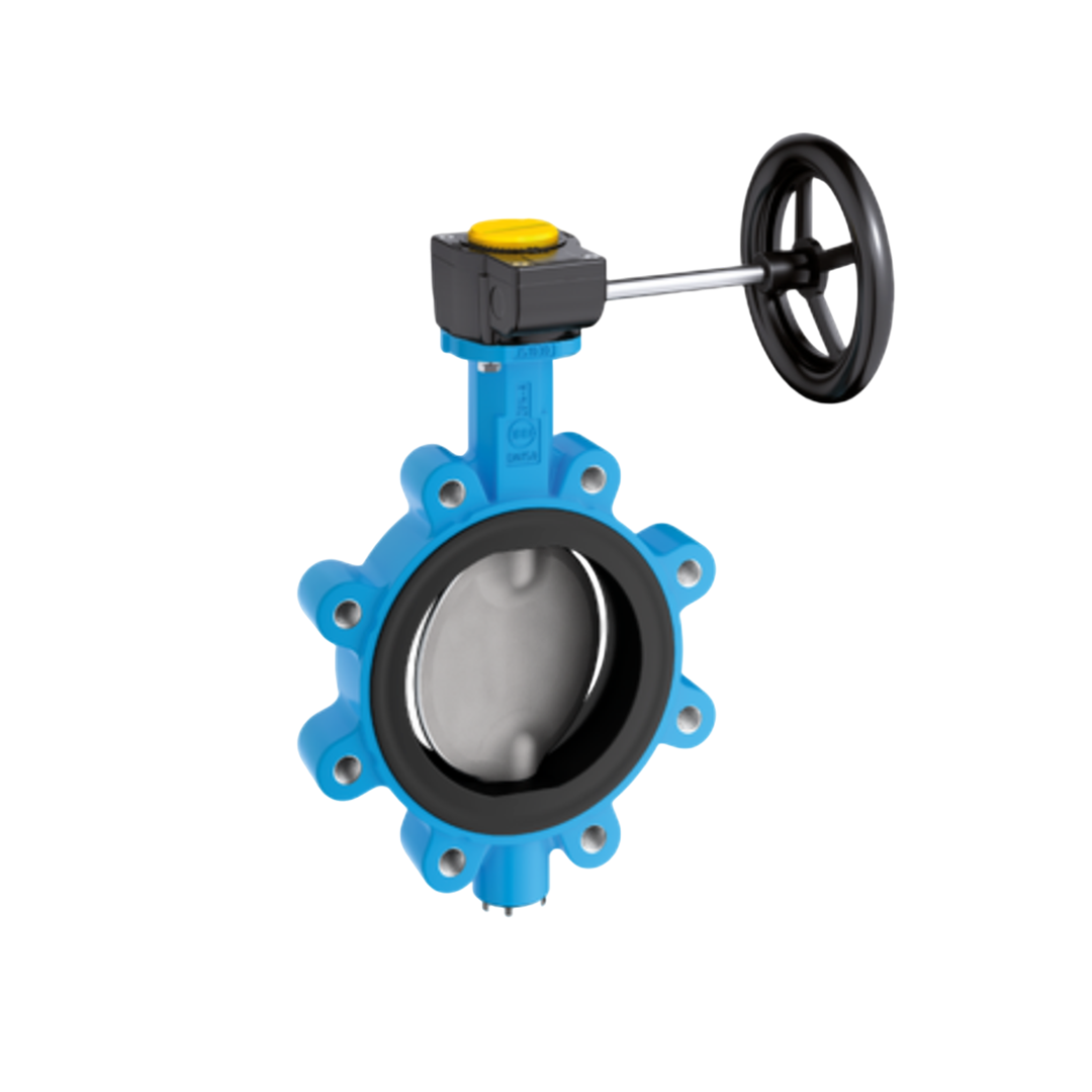 EBRO Butterfly Valve Wafer Type Z014-A Water GGG-40 Cast Iron 350 DN 14 นิ้ว 16 บาร์