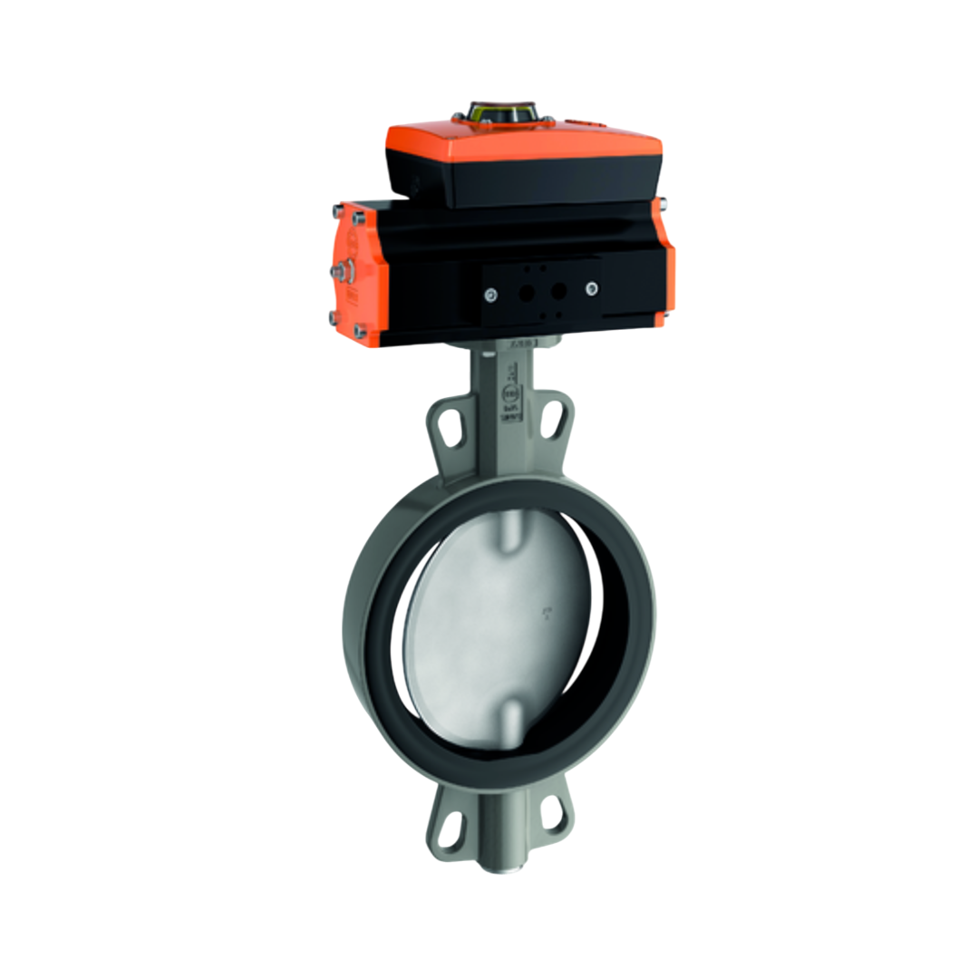 EBRO Butterfly Valve Wafer Type Z411-A GGG-40 Cast Iron 110 DN 100 มม. 10 บาร์
