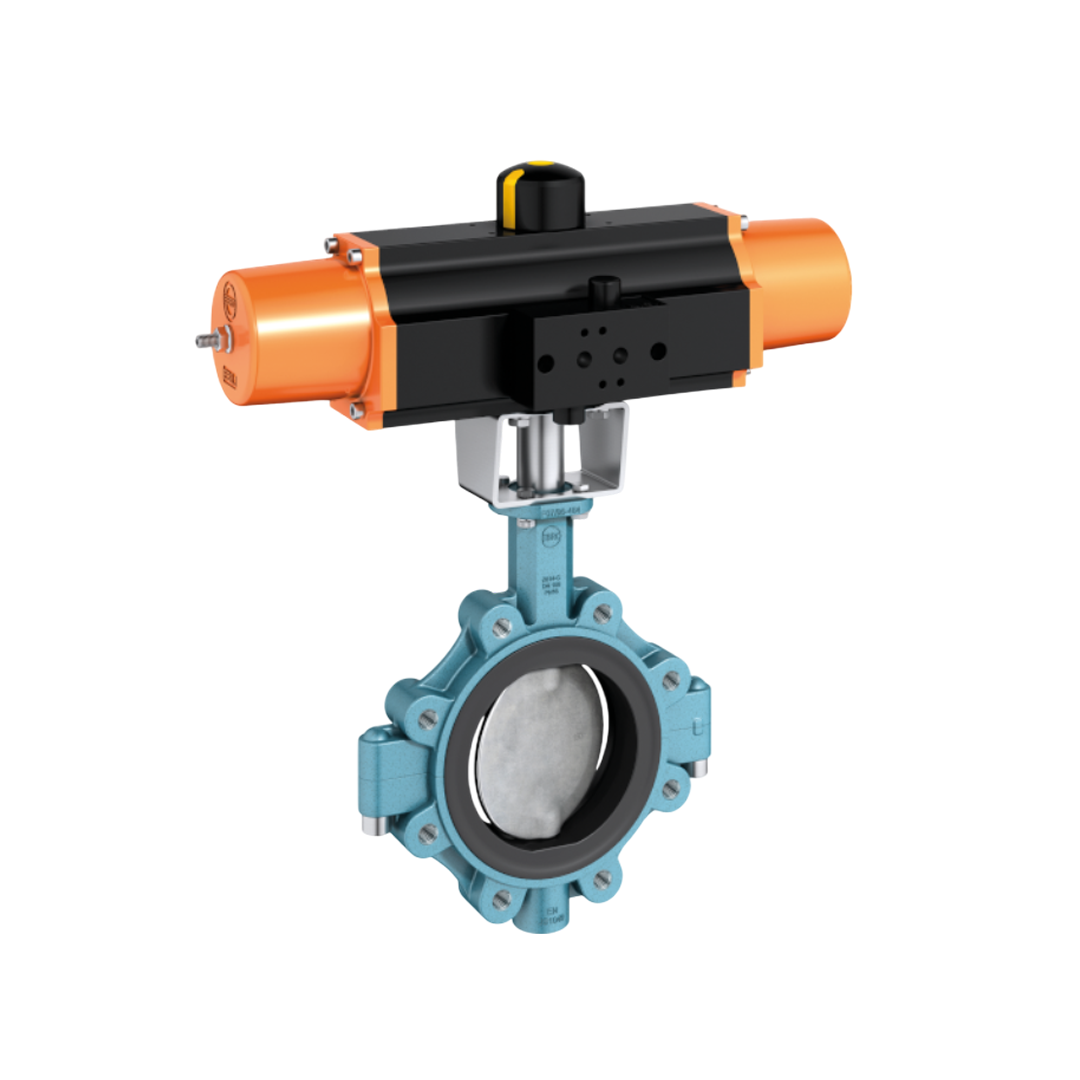 EBRO Butterfly Valve Wafer Type Z614-C GJS-400-18U-LT Cast Iron 150 DN 6 นิ้ว 16 บาร์