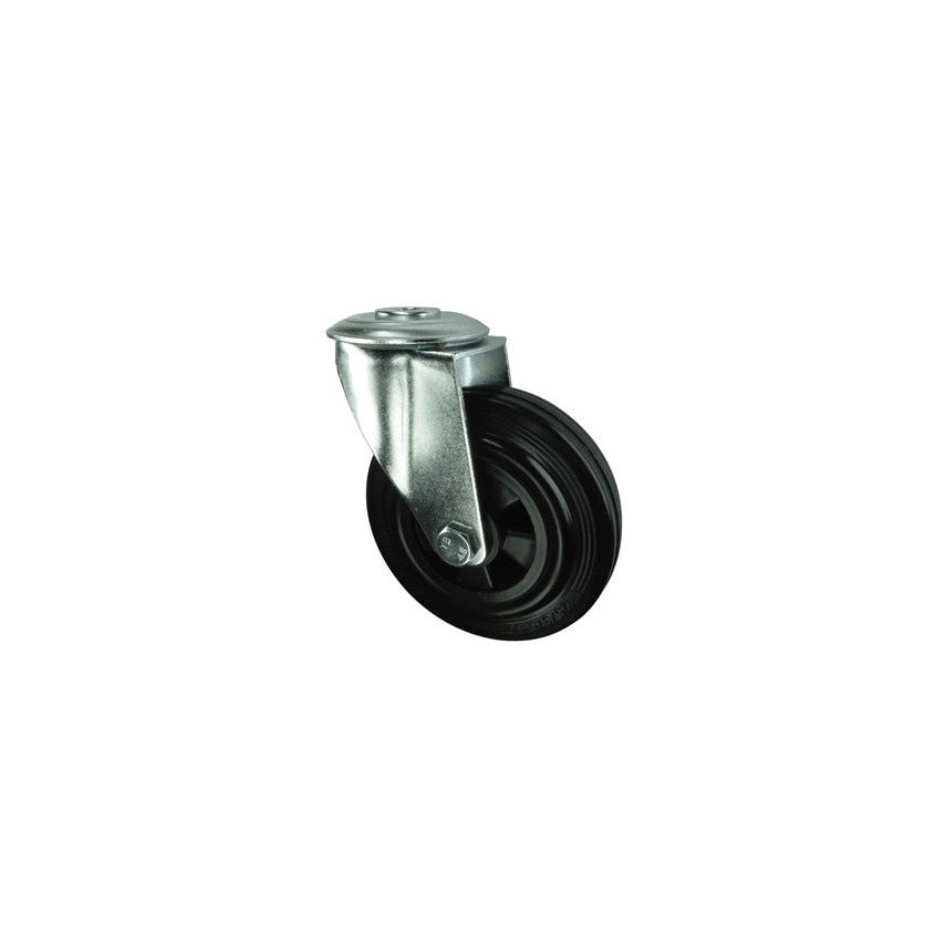 SWIVEL BOLT HOLE 125mmRUBBER TYRE; POLY' CENTRE รหัส ATL9451810K