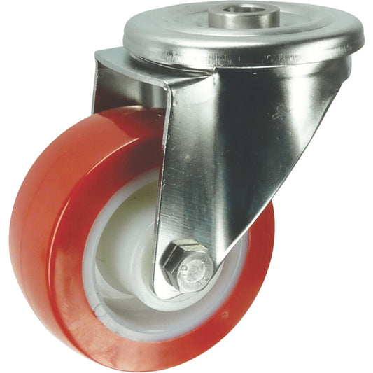 SS SWIVEL BOLT HOLE 100mmPOLYURETHANE TYRE รหัส ATL9457402P