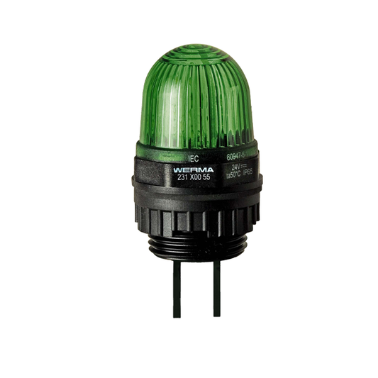 Signal and traffic lights WERMA รุ่น Micro Installation Beacons Micro LED Installation Beacon 24VDC GN 231.200.55 ไฟสัญญาณ