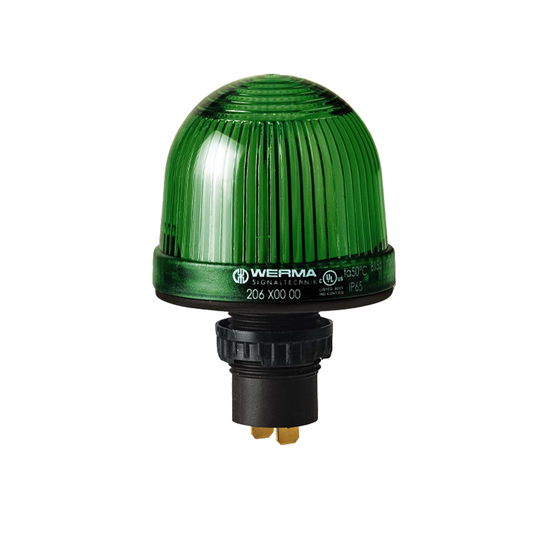 Signal and traffic lights WERMA รุ่น EvoSIGNAL Mini-Midi-Maxi Signal Beacons Permanent Beacon EM 12-48VAC/DC GN 206.200.00 ไฟสัญญาณ