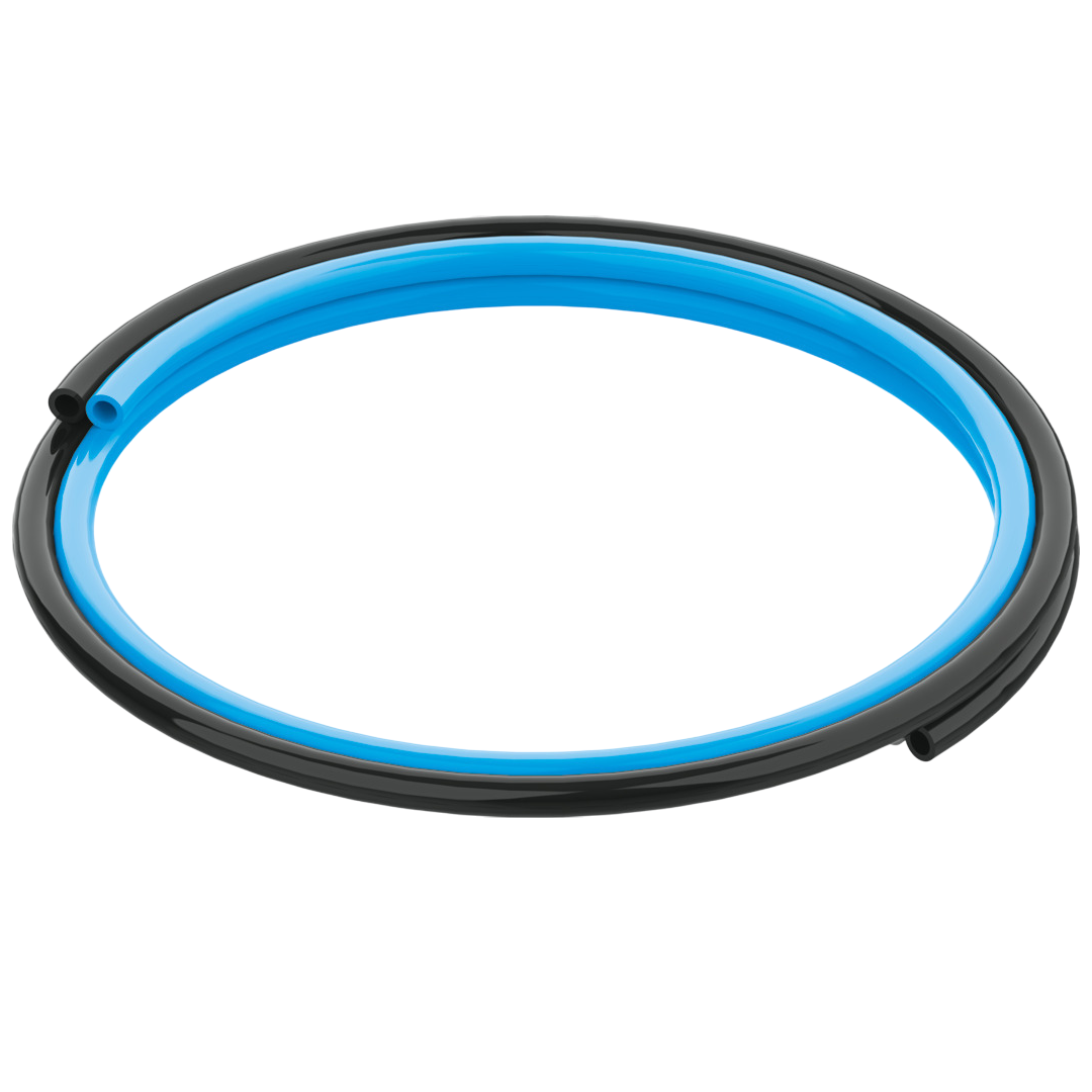 Pneumatic tubing FESTO รุ่น PUN-H-4X0,75-DUO รหัส 197396 สายสีฟ้า/ดำ