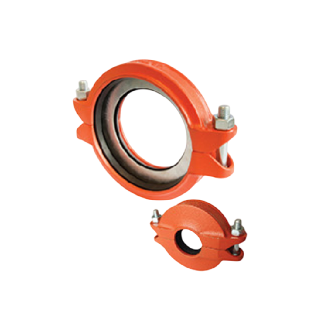 Grooved Coupling MECH ชนิด Reducing Flexible Coupling F3N100-065B 1NR ขนาด 114.3x76.1 มม. 4x2-1/2 นิ้ว