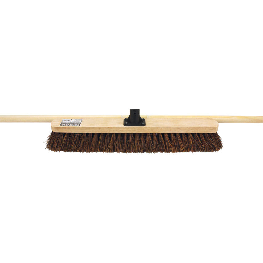 24" STIFF BASSINE BROOM WITH 48"WOODEN HANDLE รหัส COT9071220K