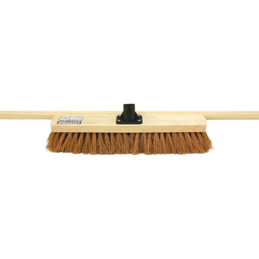 18" SOFT COCO BROOM WITH48" WOODEN HANDLE รหัส COT9071270K