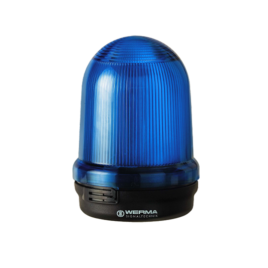 Signal and Traffic Lights WERMA รุ่น Monitorable Beacon Permanent Beacon BM 12-230VAC/DC BU 826.500.00 ไฟสัญญาณ สีน้ำเงิน