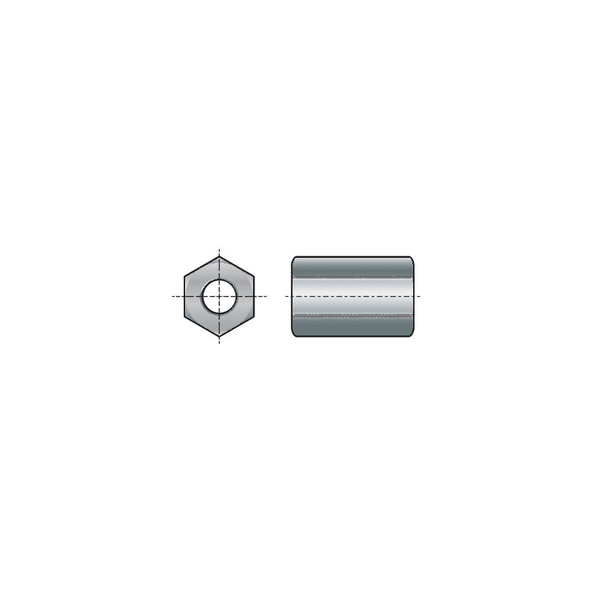 M6x18mm STUDDING CONNECTOR BZP รหัส QFT6399906K