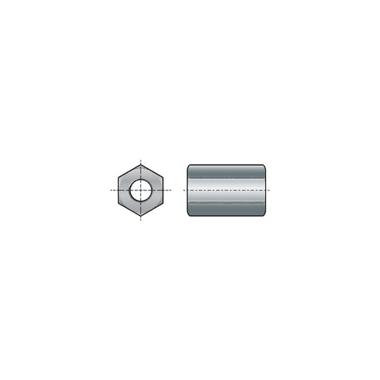 M16x48mm STUDDING CONNECTOR BZP รหัส QFT6399916K