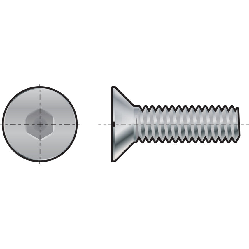 M3x6  SKT C/SUNK HEAD SCREW(GR-10.9) รหัส QFT6042020A