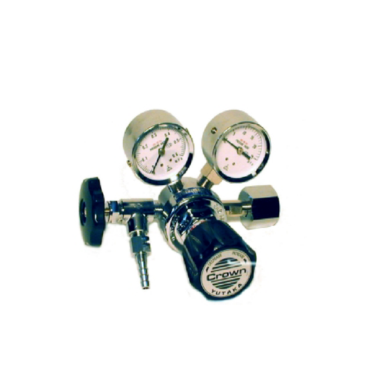 ตัวควบคุมแรงดัน Yutaka Crown FR-ⅠS-OP Series For Cylinder Single-Stage Pressure Regulator FR-IS-OP 26 MPa W22 (R)