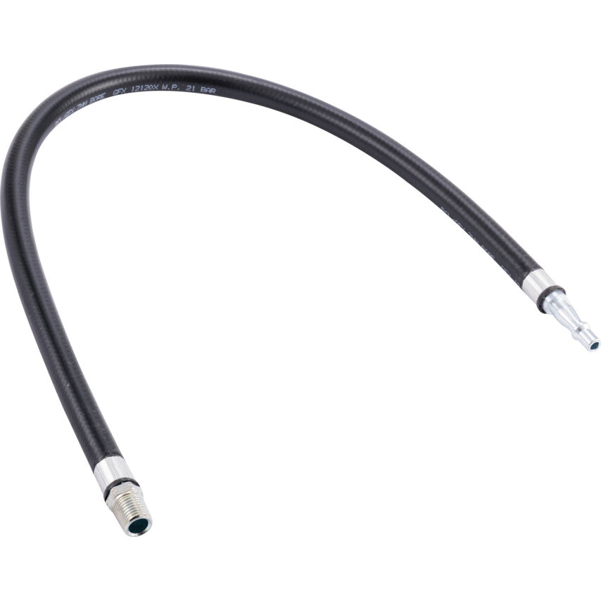 0.6m ANTI WHIP HOSE FITTED WITH STD ADAPTOR & 1/4 NPT MALE THREAD