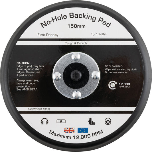 150mm HOOK-N-LOOP BACKINGPAD 5/16"UNF MALE