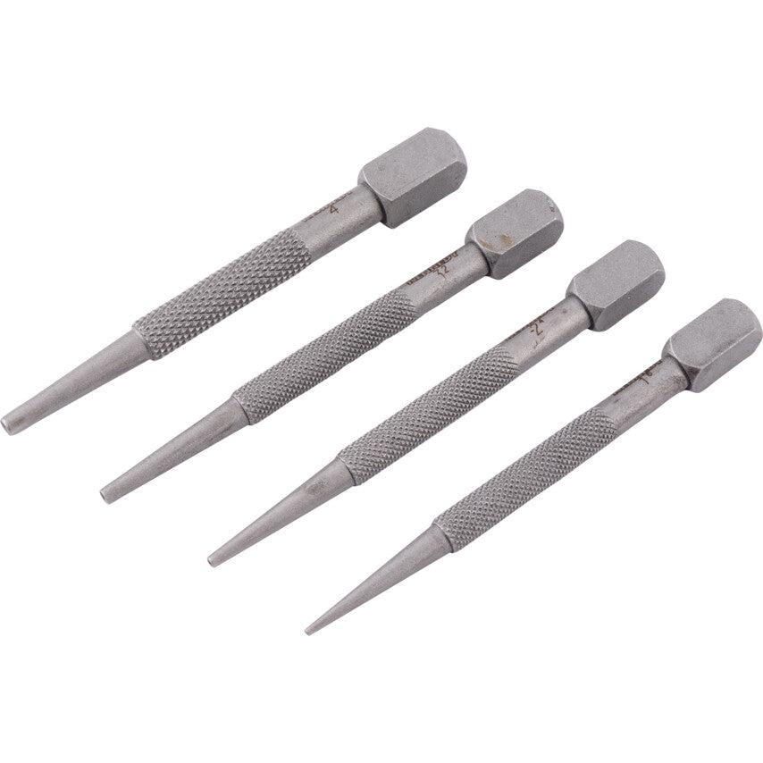 SQUARE HEAD NAIL PUNCHESSET OF 4