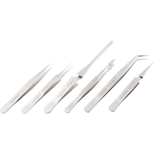 PRECISION TWEEZERS SET OF 6