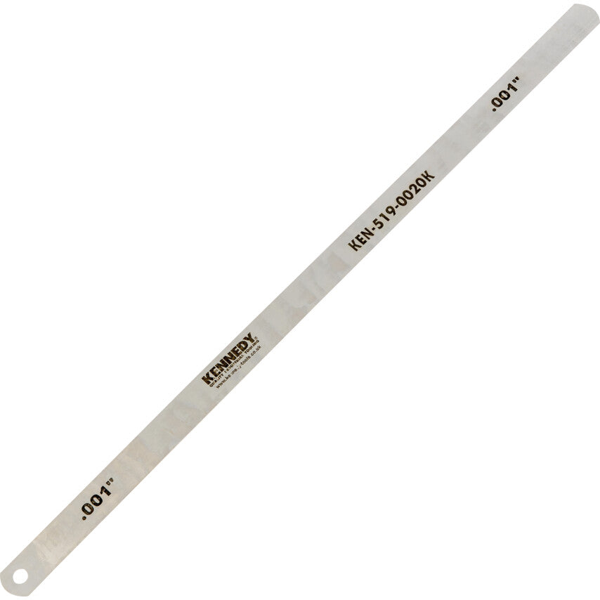 ฟิลเลอร์เกจแบบยาว 12 นิ้ว 0.0015 นิ้ว x 1/2 นิ้ว KENNEDY