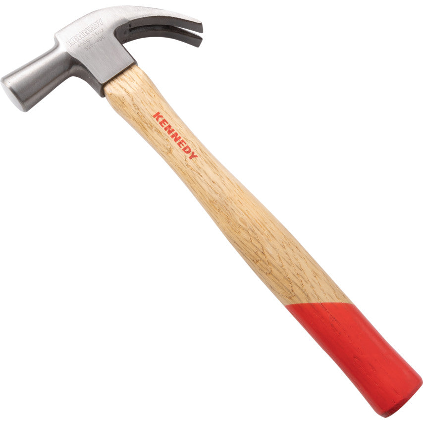 16oz CURVED CLAW HAMMER, HARDWOODHANDLE