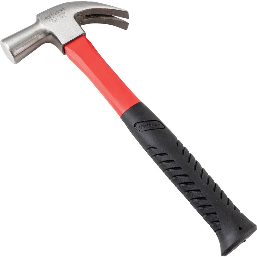 20oz CURVED CLAW HAMMER,FIBREGLASS HANDLE