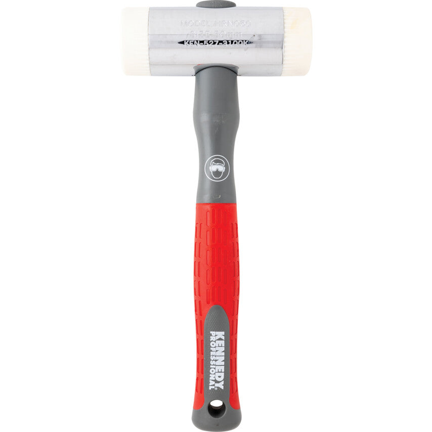 50mm DIAMETER HARD NYLON HAMMER(POLYPROPYLENE HANDLE)