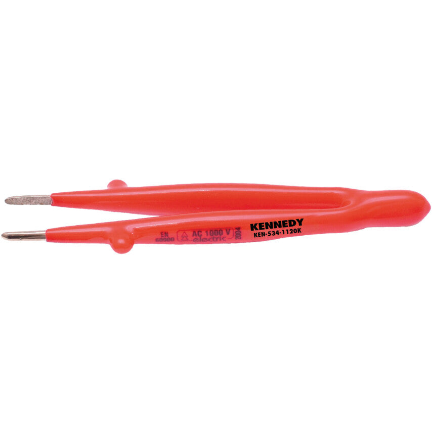 INSULATED TWEEZERS STRAIGHT 145mm