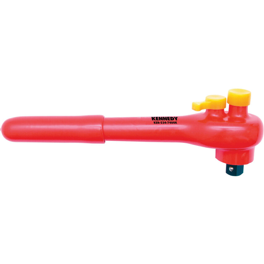 INSULATED REVERSIBLE RATCHET 1/2"SQ/DR