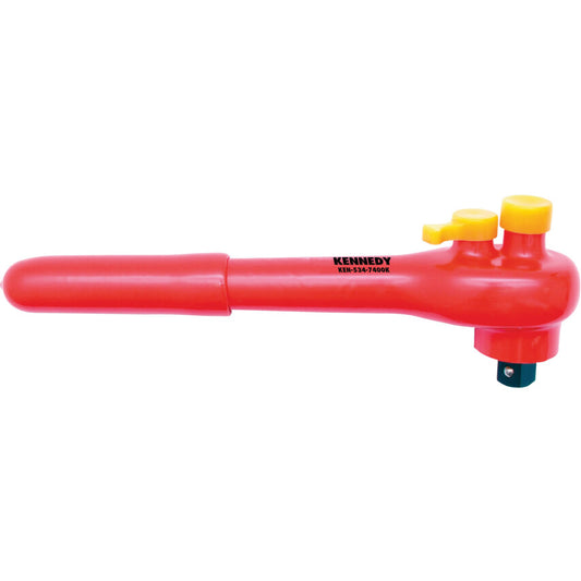 INSULATED REVERSIBLE RATCHET 1/2"SQ/DR