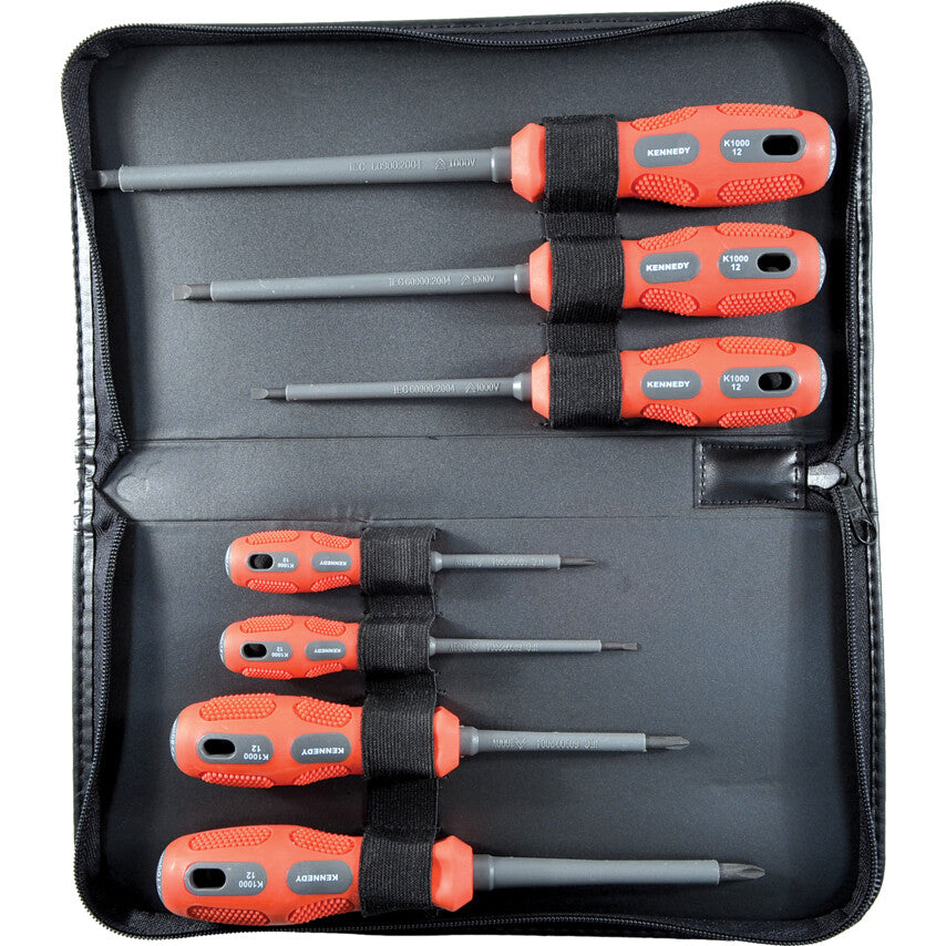 VDE DUAL GRIP SCREWDRIVER SET7-PCE