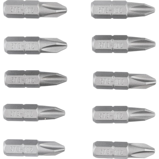 No.2 CROSS/PT S/DRIVER BIT 1/4"HEX STD (PK 10)