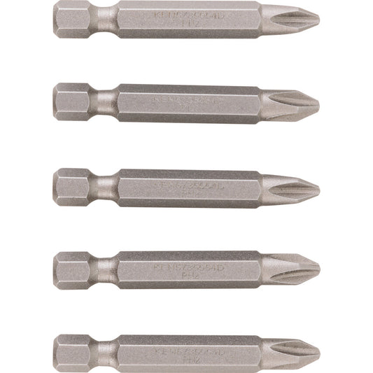 No.2 C/PT S/DVR BIT 1/4"HEX L/S (PK 5)