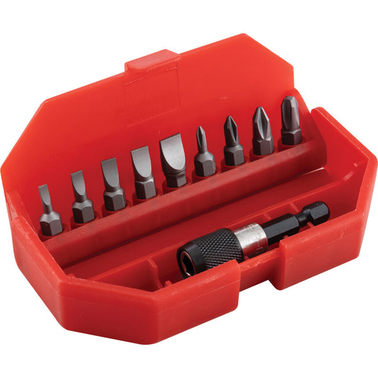 10-PCE SCREWDRIVER BIT SET