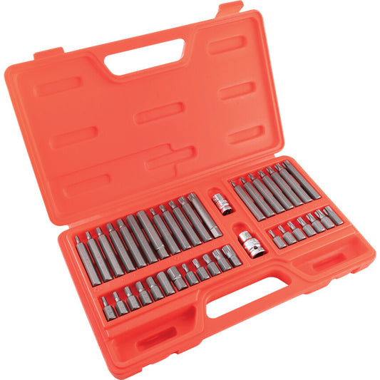 40-PCE TORX, HEX & SPLINE BIT SET