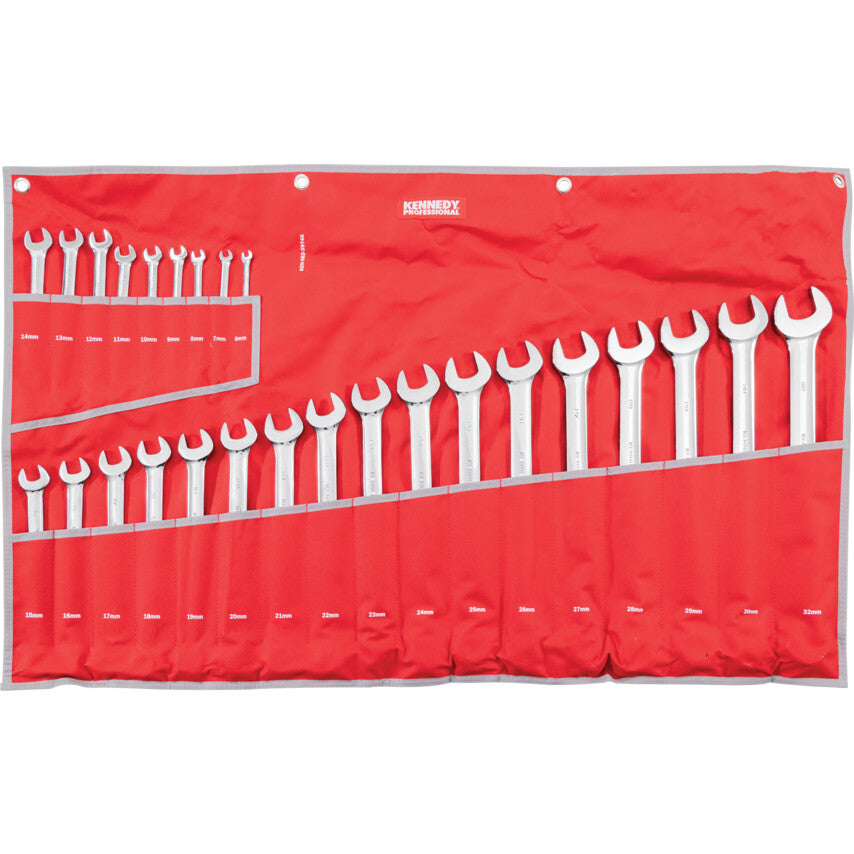 6-32mm PROFESSIONAL COMBINATIONSPANNER SET 26PC