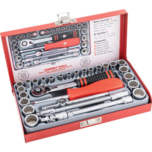 MINI MM/AF SOCKET SET 1/4" SQ DR29-PCE