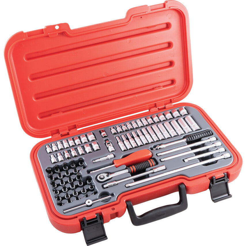 82PC MM/AF/BA/TQ SOCKETSET 1/4"SQ DR