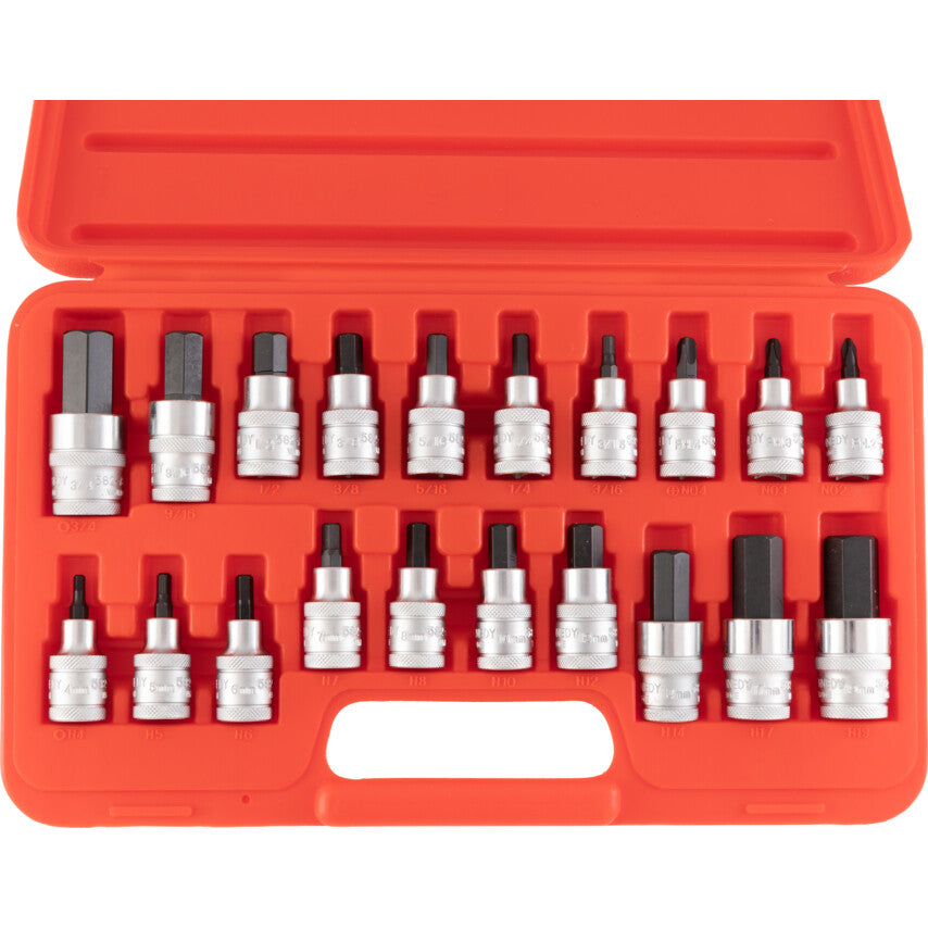 ลูกบล็อกหกเหลี่ยม ENG HEX & S/DRIVERBIT SET1/2 นิ้ว 20 PC รหัส KEN5827880K