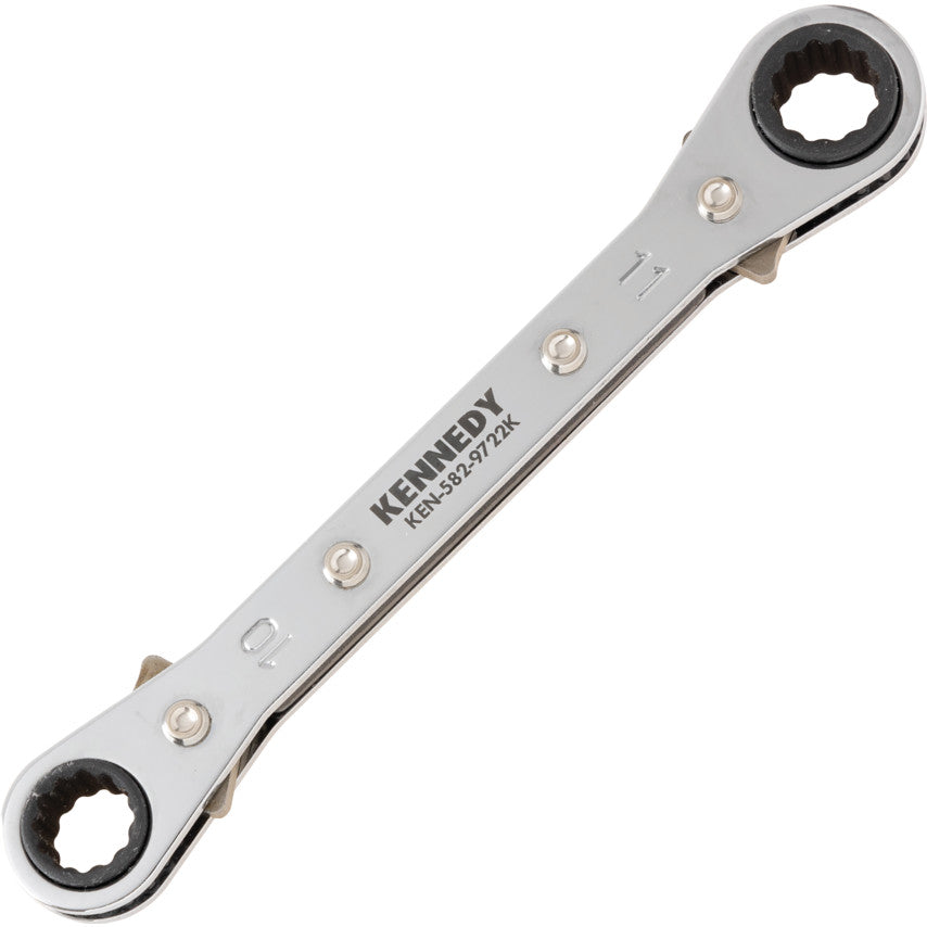 10mmx11mm STRAIGHT RATCHET RINGWRENCH
