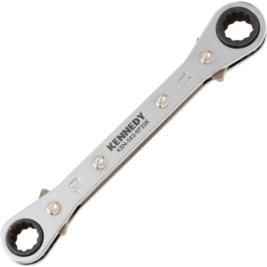 10mmx11mm STRAIGHT RATCHET RINGWRENCH