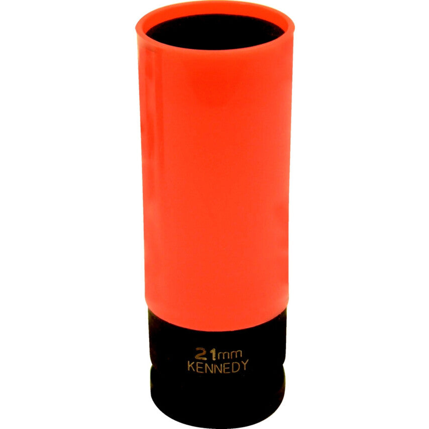 21mm WHEEL NUT IMPACT SOCKET 1/2"SQUARE DRIVE รหัส KEN5839058K