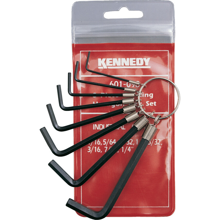 1/16"-1/4" HEXAGON WRENCH SET ONRING (8-PCE)