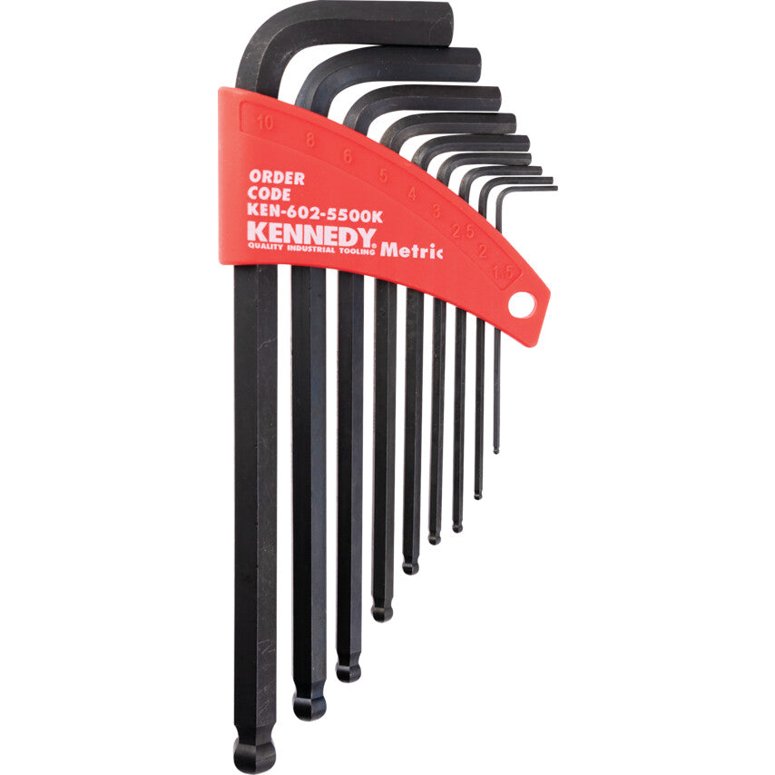 METRIC L-WRENCH BALL DRIVER SET(9-PCE)