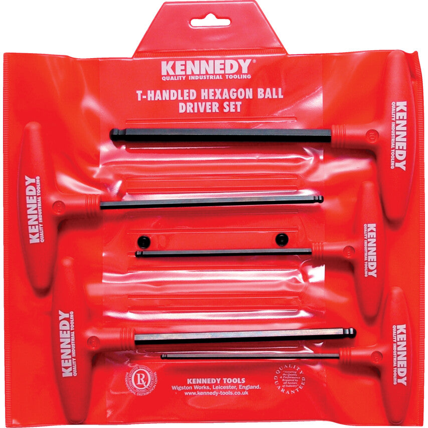 METRIC T-HANDLE BALL DRIVER SET(5-PCE)