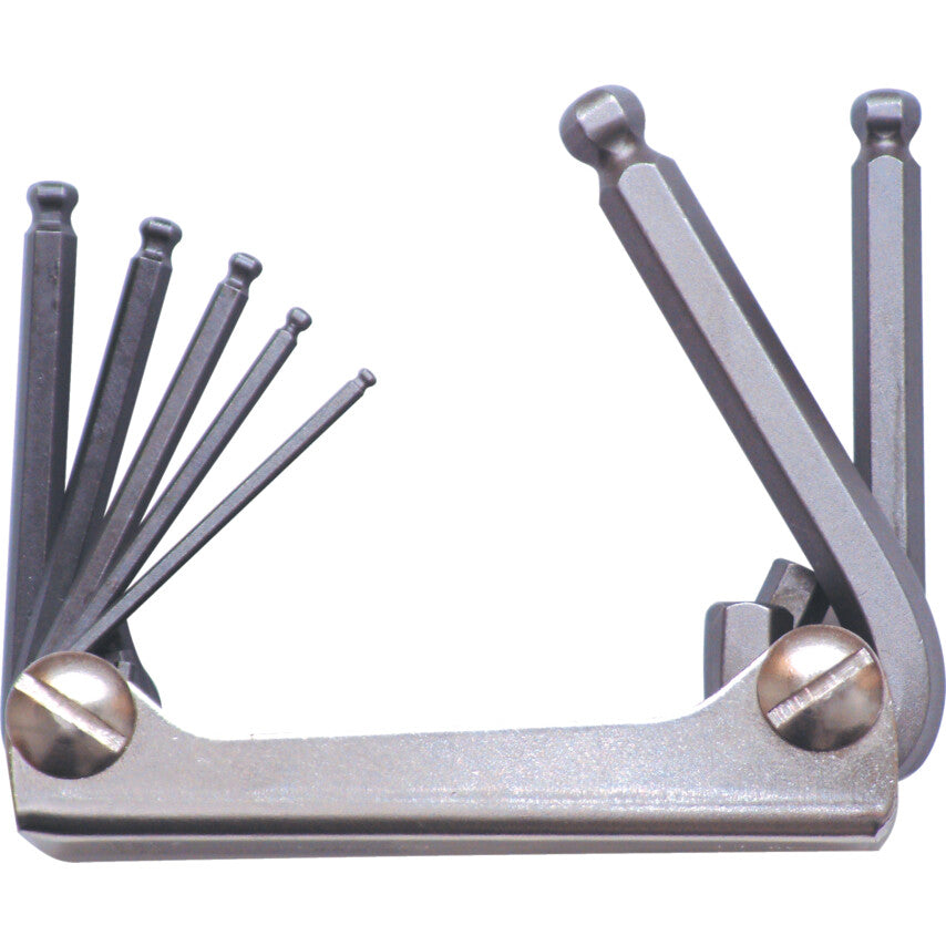 HEXAGON BALL WRENCH CLIPSET - METRIC 7-PCE