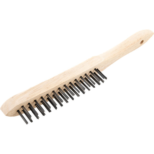 2-ROW WIRE SCRATCH BRUSH- PLAIN BACK