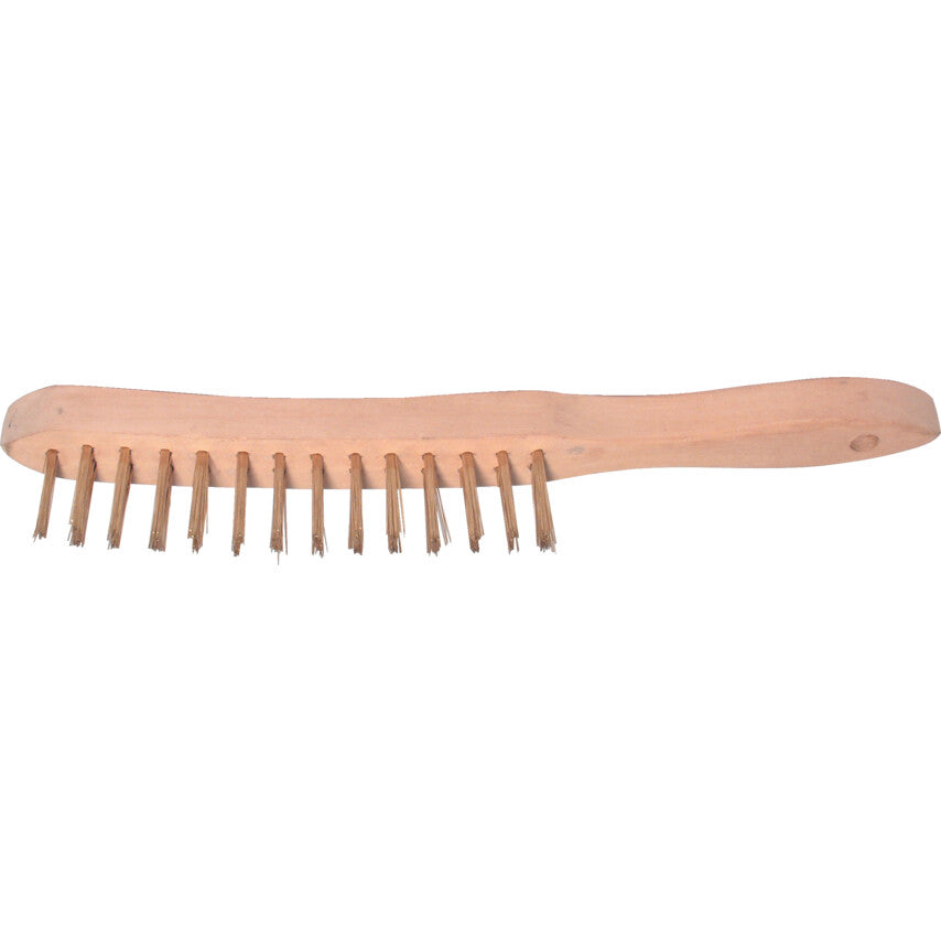 2-ROW BRASS WIRE SCRATCHBRUSH