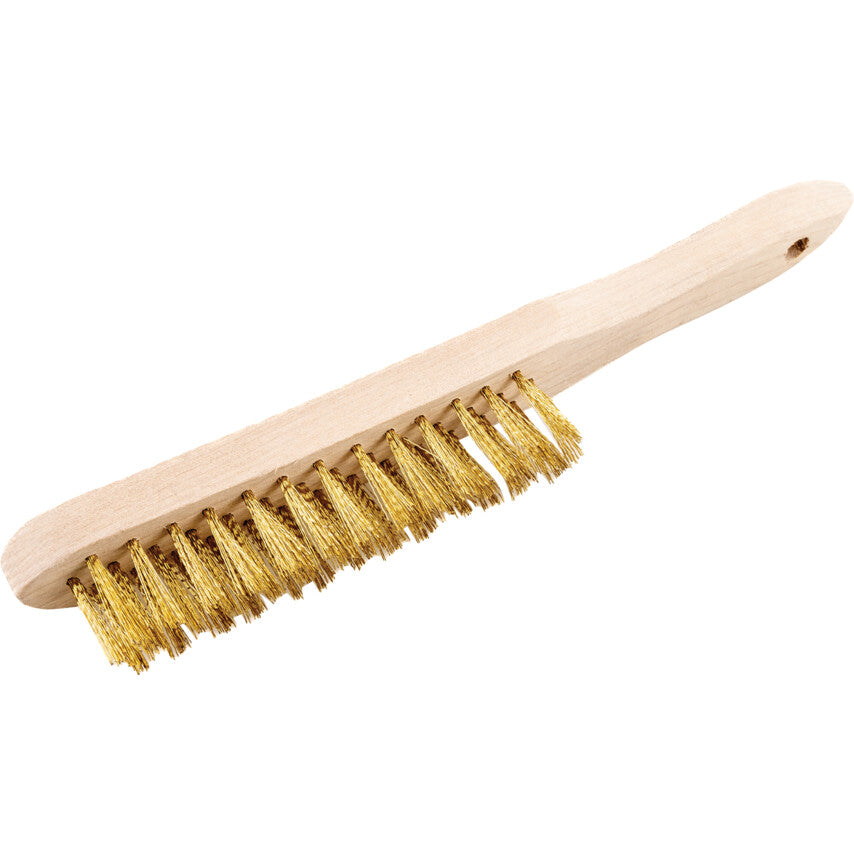 3-ROW BRASS WIRE SCRATCHBRUSH